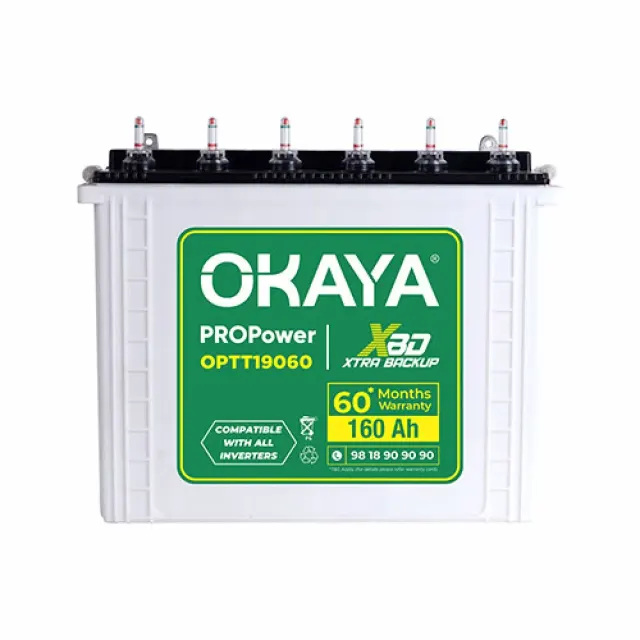 Okaya PRO POWER OPTT19060 160AH Tall Tubular Battery